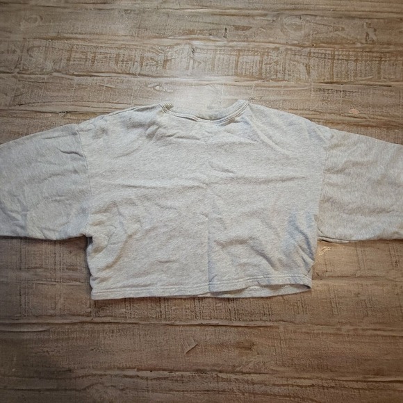 Offline by Aerie Sweatshirt Women’s XS Grey Cropped Never Want To Leave Palms - Picture 10 of 10